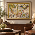 Beautiful Vintage Map of Tartaria 1570 | Old Map Print | Vintage Wall Art | Interior Design Ideas
