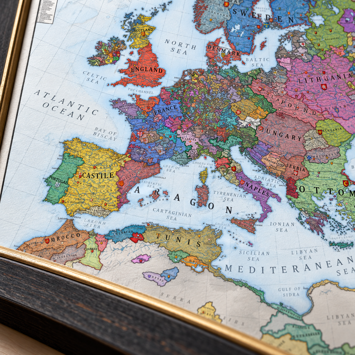 Europe 1444 History Map