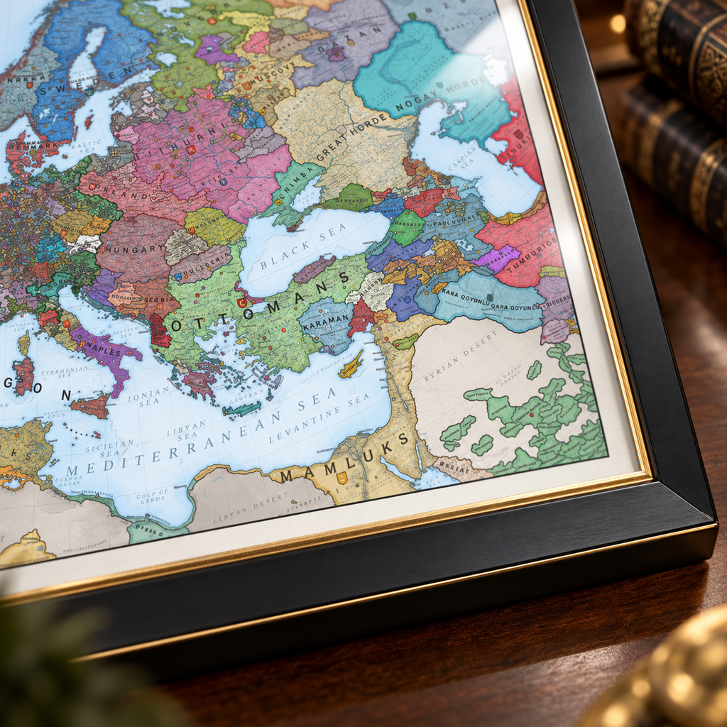 Europe 1444 History Map
