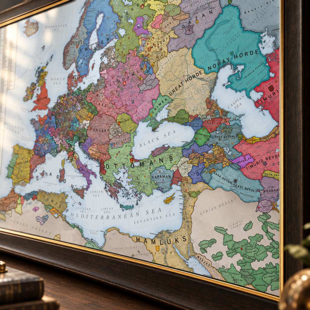 Europe 1444 History Map